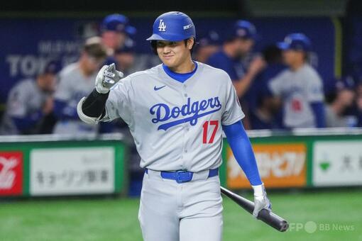 大谷翔平 「緊張」の開幕戦 2安打で勝利に貢献 写真6枚 国際ニュース