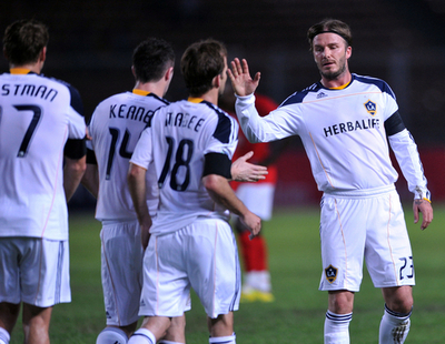 LAギャラクシーがインドネシアで親善試合、ベッカム出場