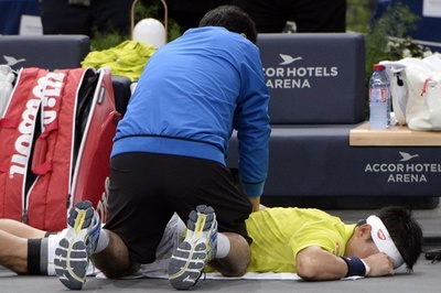 錦織、パリ・マスターズ3回戦で棄権 ファイナルまでに調整へ