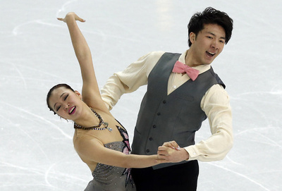 フィギュア団体戦アイスダンスSDで10位のファン/シュン組、ソチ五輪