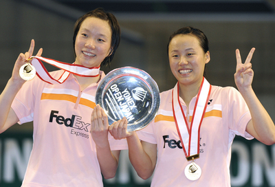 チェン・シュー／ツァオ・ユンレイ組 女子ダブルスを制す