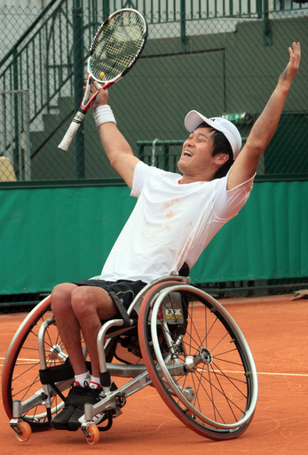 国枝 車椅子の部男子シングルスで全仏2連覇