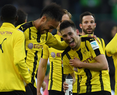 ドルトムントが3位浮上、オーバメヤンは得点王争いで単独トップに