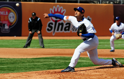 中国で初開催のMLBオープン戦、ドジャースvsパドレスは引き分けに終わる