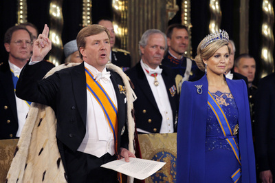 オランダの新国王即位式、皇太子ご夫妻もご出席