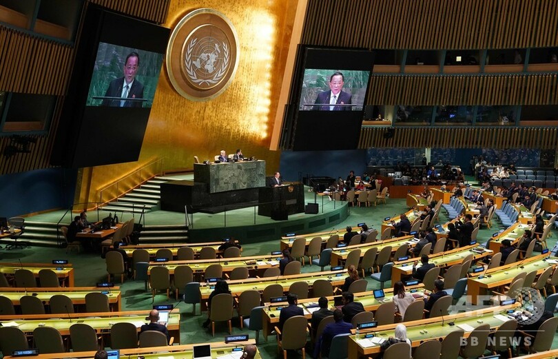 北朝鮮外相、制裁下での非核化先行「あり得ぬ」 国連総会演説