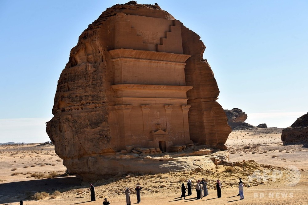 バラ色の砂岩に装飾施した巨大な墓石 サウジの世界遺産 写真9枚 国際ニュース Afpbb News