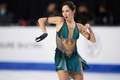 21-22フィギュアスケートグランプリ（GP）シリーズ第2戦、スケート・カナダ、女子シングル・フリースケーティング（FS）。演技に臨むエリザベータ・トゥクタミシェワ（2021年10月30日撮影）。(c)Geoff Robins / AFP