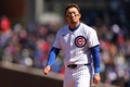 24MLB、シカゴ・カブス対ロサンゼルス・ドジャース。試合に臨むシカゴ・カブスの鈴木誠也（2024年4月5日撮影）。(c)Michael Reaves/Getty Images/AFP