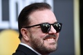 第77回ゴールデン・グローブ賞の授賞式会場に到着したリッキー・ジャーヴェイスさん。米カリフォルニア州ビバリーヒルズで（2020年1月5日撮影）。(c)VALERIE MACON / AFP