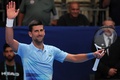 男子テニス、テルアビブ・オープン、シングルス2回戦。勝利を喜ぶノバク・ジョコビッチ（2022年9月29日撮影）。(c)JACK GUEZ / AFP