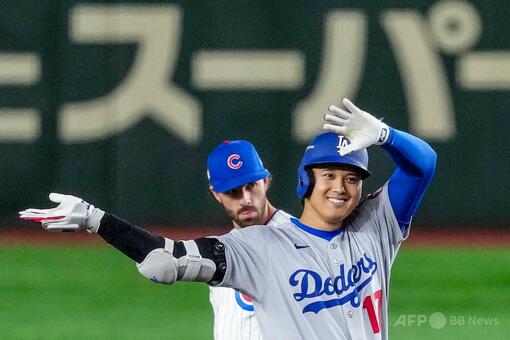 ドジャースが開幕戦逆転勝ち 大谷2安打 山本が勝利投手に 写真13