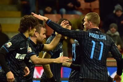 インテル、パラシオのゴールでチェゼーナと引き分ける