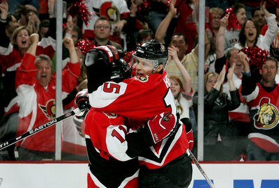 ＜06-07NHL プレーオフ＞セネターズ アルフレッドソンの決勝ゴールでスタンレー杯進出に王手 - カナダ