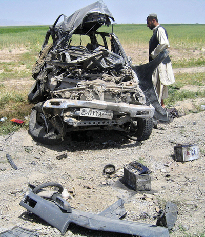 カンダハル空軍基地近くで自爆攻撃、4人死亡 - アフガニスタン