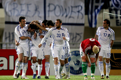 ＜サッカー 欧州選手権2008・予選＞ギリシャ ハンガリーを降しグループ首位に浮上
