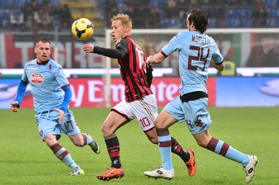 ACミラン3連勝ならず、本田は終了間際に交代