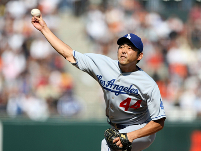 斉藤隆 1回を無安打無失点に抑える