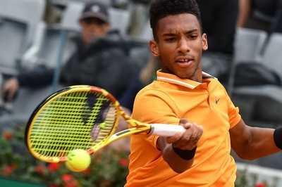 新鋭オジェ・アリアシムが全仏棄権、前哨戦で太もも負傷