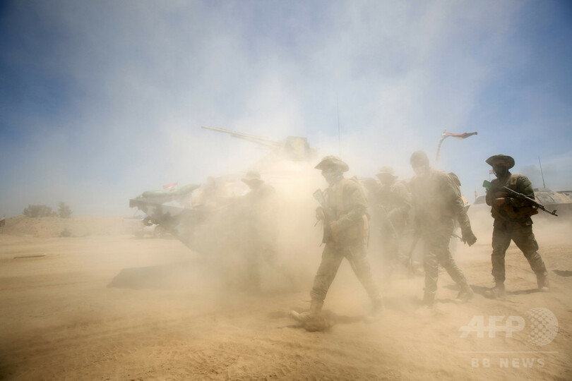 有志連合、ファルージャでIS司令官含む70人以上殺害 イラク