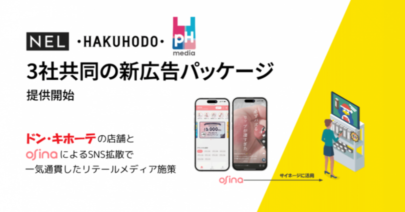 pHmedia・NEL・博報堂が新広告パッケージ提供開始