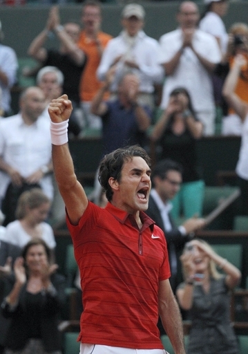 フェデラー、ナダルが決勝進出 全仏オープン 写真5枚 国際ニュース フェデラー、ナダルが決勝進出 全仏オープン 写真5枚 国際ニュース