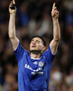 延長前半8分にPKを決めて歓喜するチェルシーのフランク・ランパード（%%Frank Lampard%%）。（2008年4月30日撮影）(c)AFP/ADRIAN DENNIS