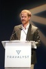 英スコットランドのエディンバラで開催された持続可能な観光に関する会合で演説する英国のヘンリー王子（2020年2月26日撮影）。(c)Andrew Milligan / POOL / AFP