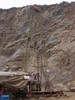 研究が行われた浙江省長興県の地層（2004年撮影）。(c)Xinhua News