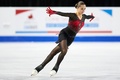 21-22フィギュアスケートグランプリ（GP）シリーズ第2戦、スケート・カナダ、女子シングル・フリースケーティング（FS）。演技に臨むカミラ・ワリエワ（2021年10月30日撮影）。(c)Geoff Robins / AFP