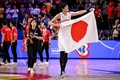 FIBAバスケットボール・ワールドカップ、17-32位順位決定ラウンド・グループO、日本対カーボベルデ。勝利を喜ぶ渡辺雄太（2023年9月2日撮影）。(c)Yuichi YAMAZAKI / AFP