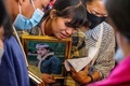 ミャンマー・シャン州で執り行われた、射殺された抗議デモ参加者の葬儀（2021年3月29日撮影）。(c)STR / AFP