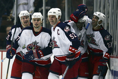 ＜06-07NHL＞ブルージャケッツ 第3ピリオドに一挙4得点を挙げダックスに逆転勝利 - 米国