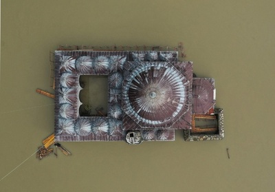 アルバニア北西部で水害、モスクも浸水