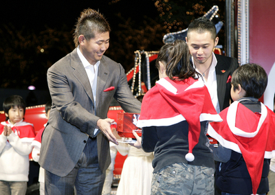 松坂と北島がスポンサーイベントで共演