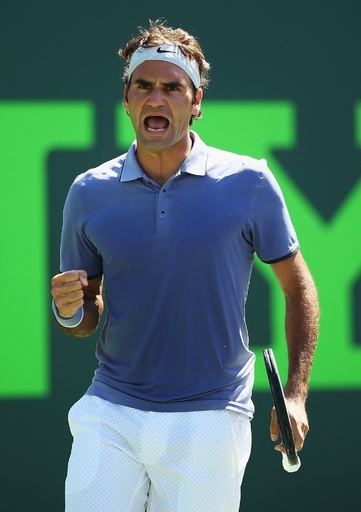 フェデラーが初戦快勝、ソニー・オープン