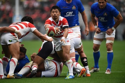 日本が好トライ連発、イタリアとのシリーズ初戦に快勝