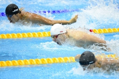 藤井が男子100メートルバタフライ予選敗退