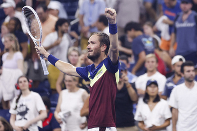 メドベージェフが全米OP8強 同胞ルブレフと激突へ