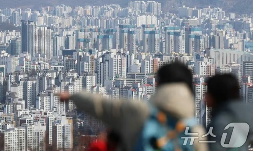 ソウル市内のマンション群(c)news1