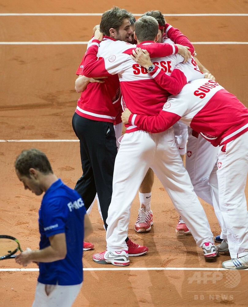 フェデラー涙、スイスが念願のデビスカップ初優勝