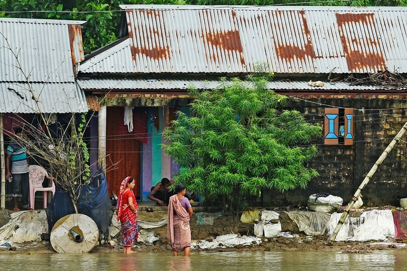 バングラデシュで雨期の洪水、国土の3分の1が浸水