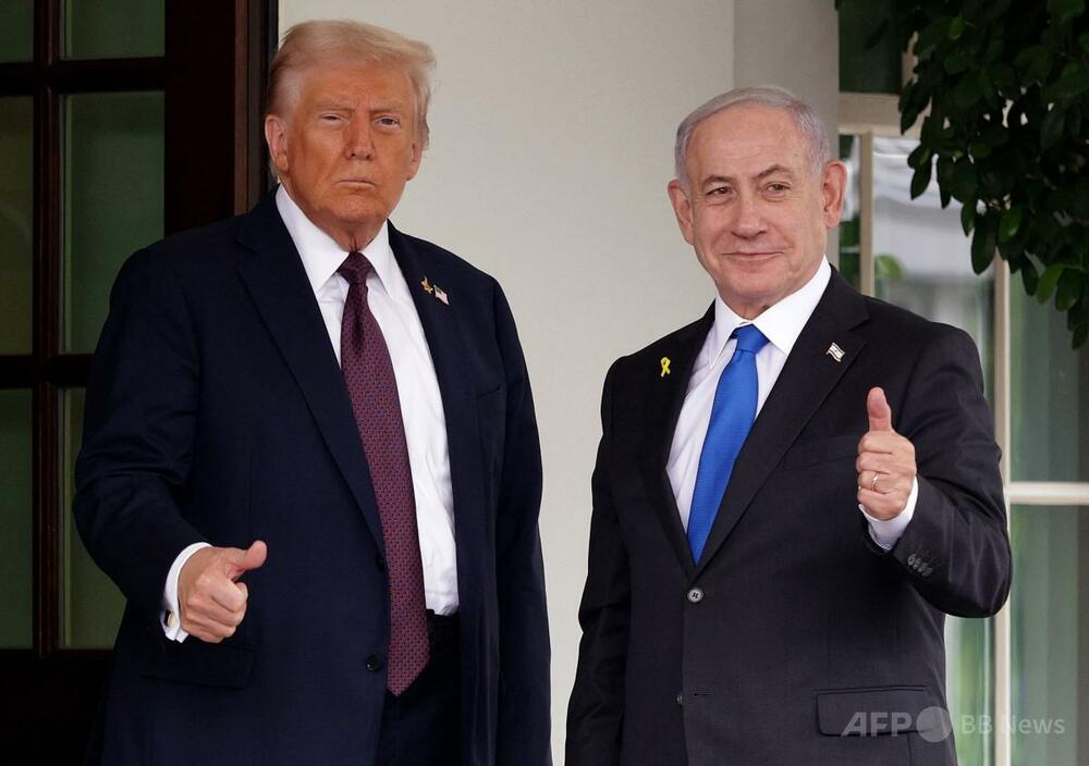 トランプ氏、ガザ和平案拒絶のネタニヤフ氏との関係「非常に良好」