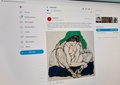 有料ソーシャルメディア「オンリーファンズ」のウィーン観光局のアカウントで公開されているエゴン・シーレの絵画作品（2021年10月20日撮影）。(c)Celine JANKOWIAK / AFP
