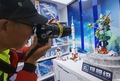 第２１回国際玩具・教育設備展覧会で展示された中国の宇宙開発をテーマにしたブロック（2023年10月17日撮影）。(c)Xinhua News