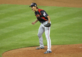 第2回ワールド・ベースボール・クラシック（%%2009 World Baseball Classic%%）決勝、韓国戦に3番手で登板し、最後の打者を三振に仕留め雄叫びを上げる日本のダルビッシュ有（%%Yu Darvish%%）。（2009年3月23日撮影）(c)AFP/Getty Images/Stephen Dunn