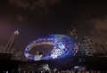 アラブ首長国連邦（UAE）のドバイにオープンした未来博物館。開館式の様子（2022年2月22日撮影）。(c)Karim SAHIB / AFP
