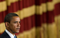 中東歴訪中、エジプトのカイロ大学（Cairo University）でイスラム社会に向けて演説するバラク・オバマ（Barack Obama）米大統領（2009年6月4日撮影）。(c)AFP/SAUL LOEB