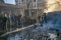 シリア北東部カミシリで起きた同時爆発の現場（2019年11月11日撮影）。(c)Delil souleiman / AFP