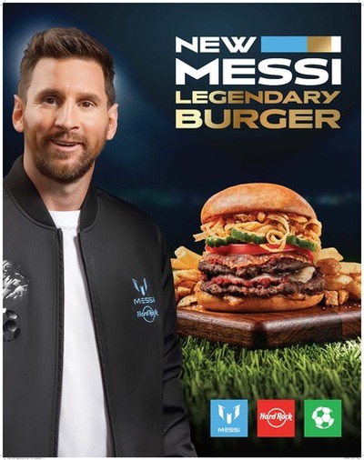 アメリカンレストラン「ハードロックカフェ」メッシの名を冠した期間限定スペシャルバーガー「MESSI LEGENDARY BURGER」